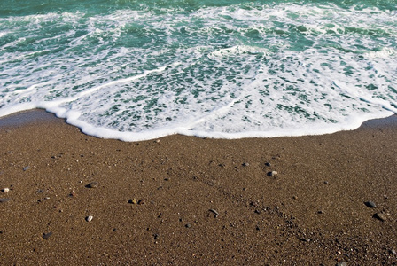 在海滩上的海浪