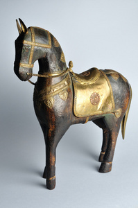 马与东方的装饰雕刻图片