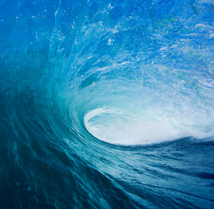 蓝色的海洋波
