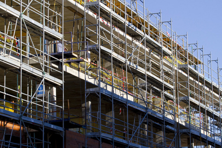 房屋建筑施工图片