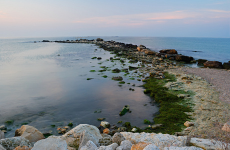 在黑海防波堤