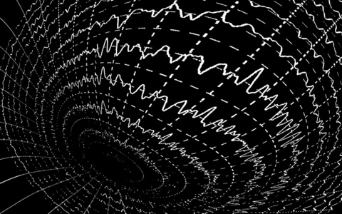 在 encephalogramme 上的脑波脑电图