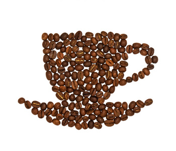 咖啡杯子做的豆