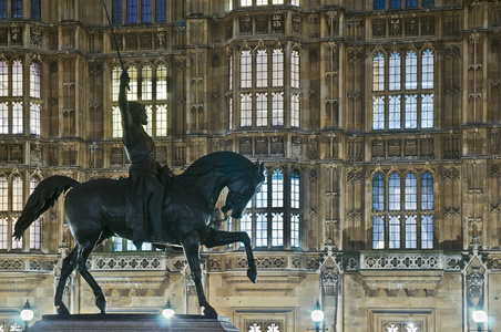 理查德  1 雕像在伦敦，英国