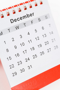 12 月的日历