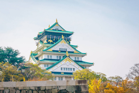 在日本大阪的大阪城堡