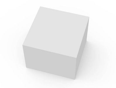 空白的白色盒子模型图片