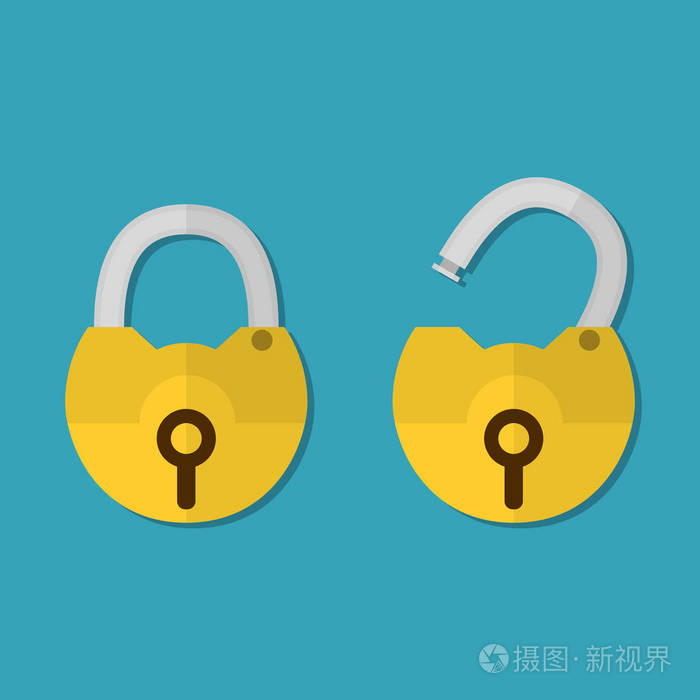 锁开启和关闭的锁
