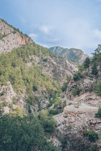 美，在土耳其山区风景