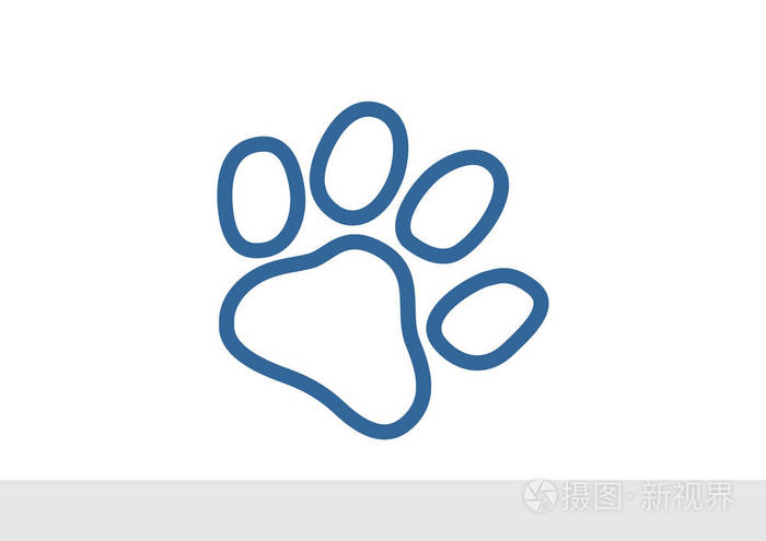 狗爪子轨道简单图标