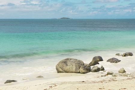 Cape Leeuwin 视图的海景