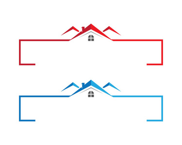 房地产和房屋建筑标志图标模板图片