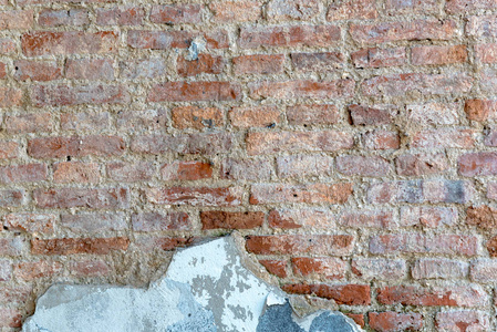 砖墙壁与水泥样式背景