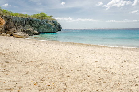 美丽的大还要海滩，在加勒比地区