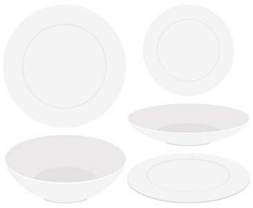 设计不同的盘子和碗