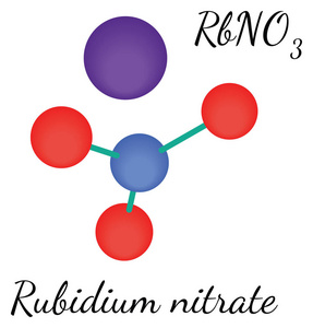 Rbno3 铷硝酸分子