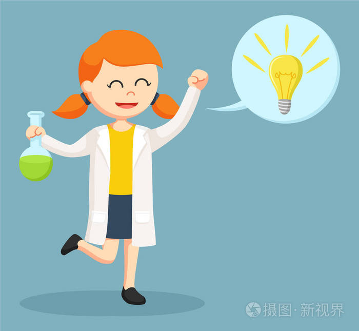 女科学家与想法标注