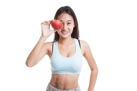 红苹果亚洲健康美女图片