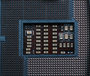 空的宏中的计算机主板上的 cpu 处理器插座