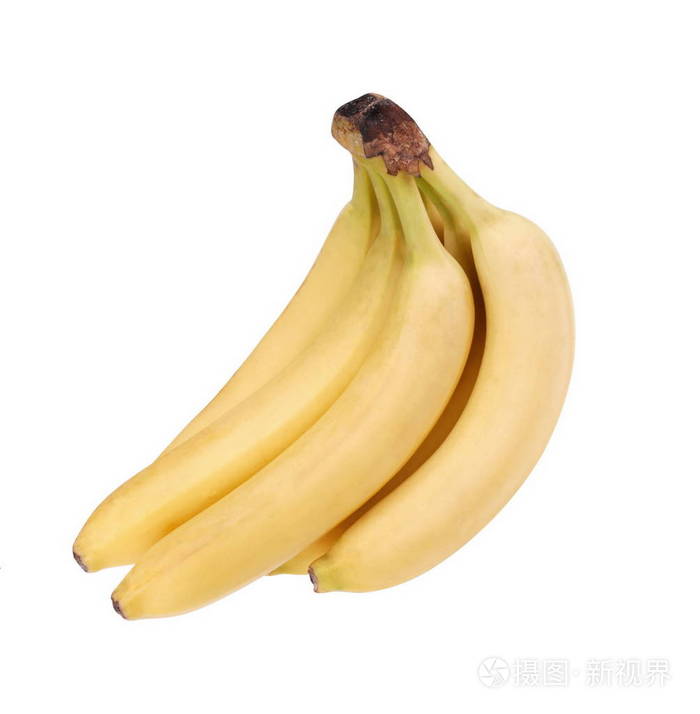 很多黄色的香蕉孤立
