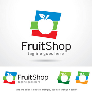 水果店 Logo 模板设计矢量，会徽，设计概念，创造性的象征，图标