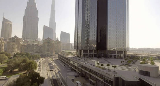 迪拜市中心的摩天大楼