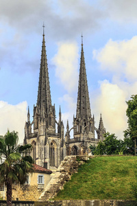 巴约讷，法国的圣母大教堂的视图