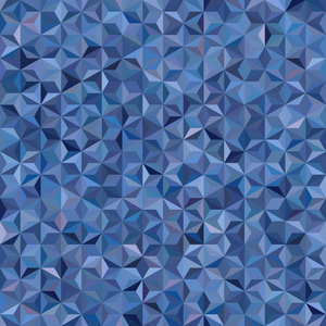 矢量与蓝色三角形设计无缝抽象背景。矢量图