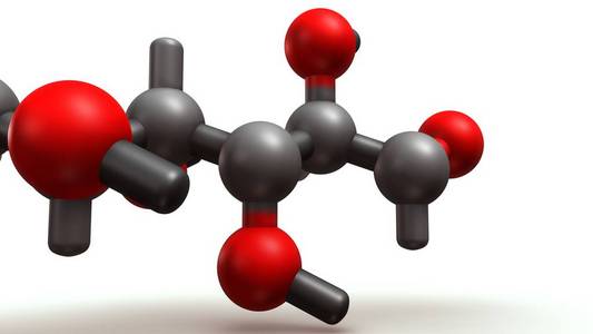 甘露醇的 3d 模型