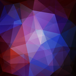 抽象的马赛克背景。三角几何背景。设计元素。矢量图。紫色 黑色 红色的颜色
