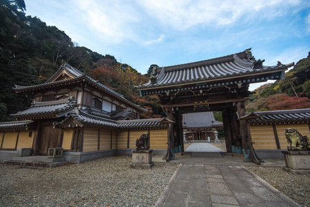 在箕尾公园在秋天的季节，箕 大阪 关西 日本寺