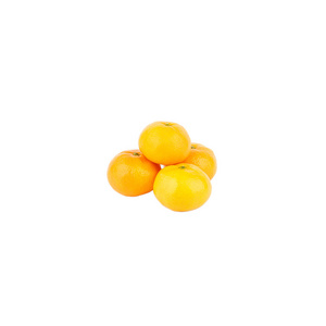 黄柑，白色上孤立