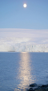 南极景观背景视图