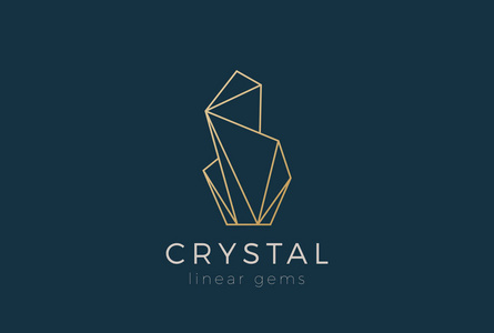 水晶宝石标志设计