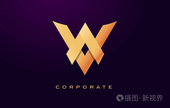 字母v标志v信设计矢量