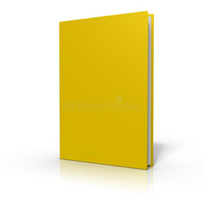黄色封面，白底隔离的书