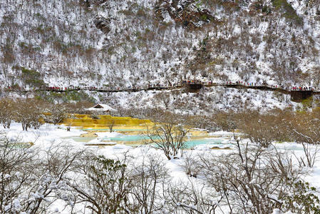 黄龙，四川，中国