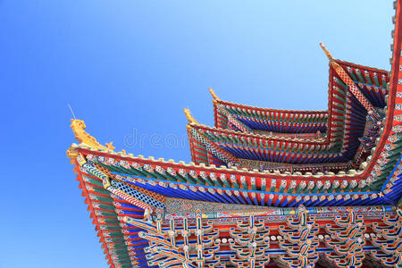 寺庙的飞檐图片