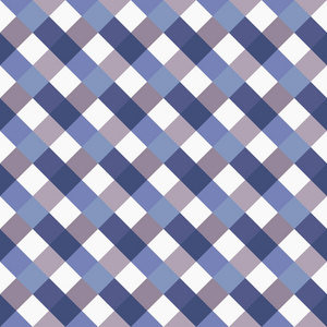 无缝的几何格子的花纹。斜放四角，编织的线背景。菱形，错落有致的纹理。蓝色 灰色 白色的柔和色。矢量