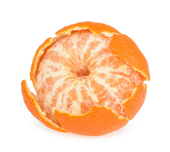 孤立在白色背景上的橘