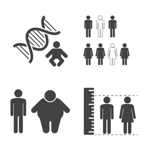 Dna 遗传图标集