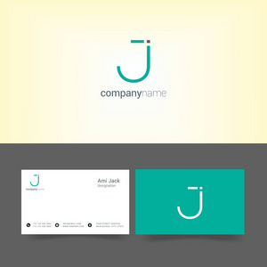 公司设计 logo 字母 J