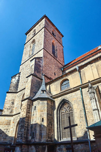 哥特式的教堂钟楼