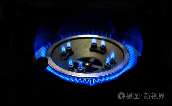 燃烧天然气