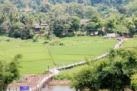 在湄，泰国 Sutongpe 木桥