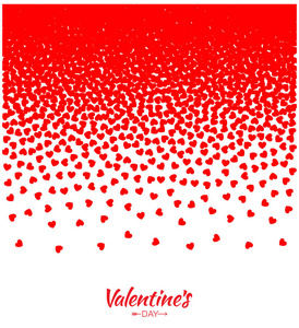 抽象红色心渐变背景为情人节设计矢量插图卡片婚礼请柬背景的。设计元素的背景为医疗 保健 治疗