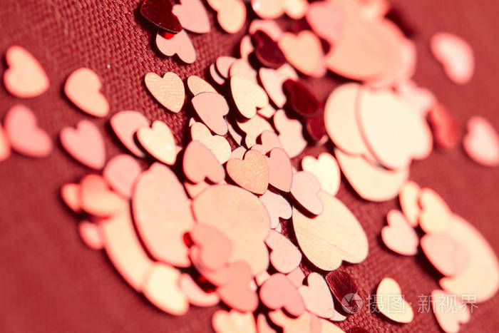 明亮的心五彩的背景情人节的概念