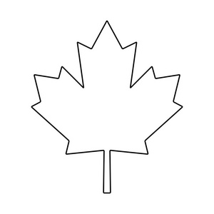 槭叶加拿大矢量符号图标设计