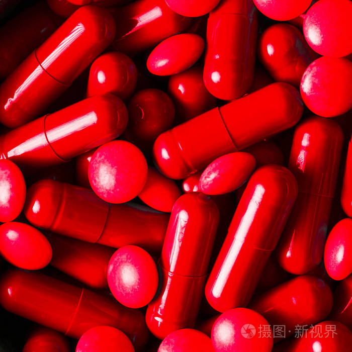 医疗药片和胶囊图案平躺,顶视图