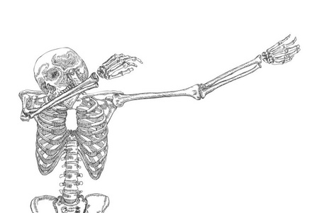 跳舞的人体骨架